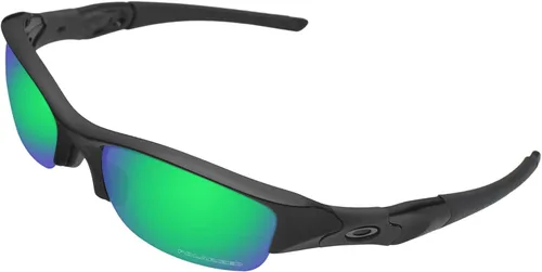 Vista 2 de BroLizard - Lente polarizada para gafas de sol Oakley Flak Jacket, verde