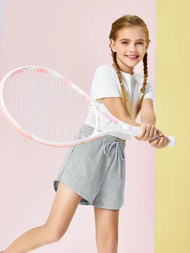 Vista 2 de Haloumoning Pantalones cortos deportivos para niñas de 5 a 14 años