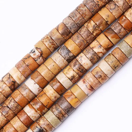 Vista 28 de Cuentas Heishi de piedra natural para hacer collares, cuentas pequeñas de piedra redonda plana de 0.116 pulgadas x 0.039 pulgadas para hacer joyas