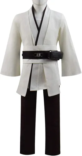 Vista 4 de Rongxu Disfraz de túnica con capucha para niños conjunto completo de disfraz de Halloween y cosplay