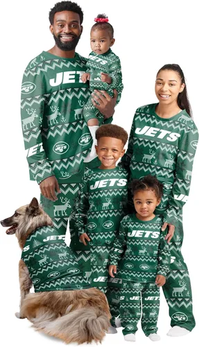Vista 30 de FOCO NFL womens Nfl Team Ugly Pattern Matching Set Family Holiday Pajamas