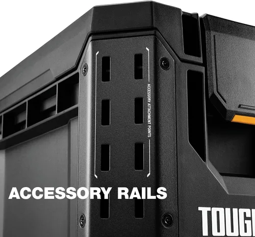 Vista 5 de ToughBuilt StackTech Caja de Herramientas Compacta Organizador con Cerradura con Bandeja Extraíble
