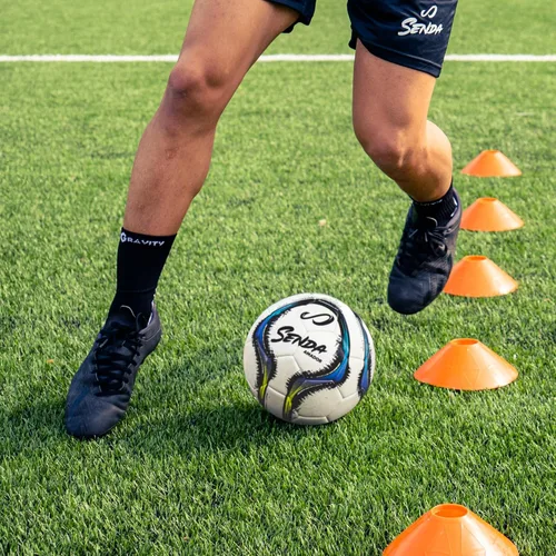 Vista 5 de Senda Amador Bola de Fútbol de Entrenamiento, Certificado de Comercio Justo Púrpura