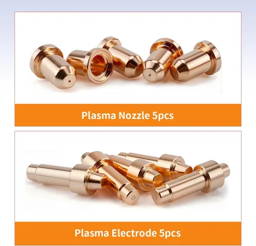 Vista 2 de WeldingStop 10 piezas de corte por plasma XT40 Antorcha Consumibles Electrodo 249926 Boquilla 40A 249928 Punta para Miller