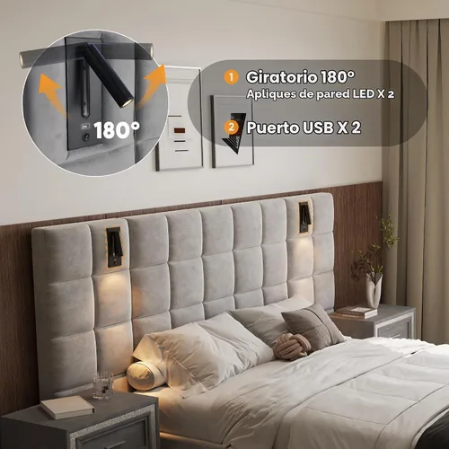 Vista 3 de base de cama de plataforma tamaño queen con 1 mesita de noche de conjunto 1+1, elegante cama tapizada de terciopelo con cabecero acolchado