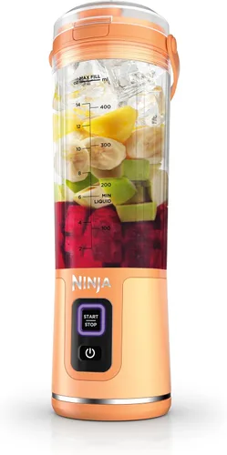 Vista 13 de Ninja Blast Batidora portátil, inalámbrica, recipiente de 18 onzas, menta