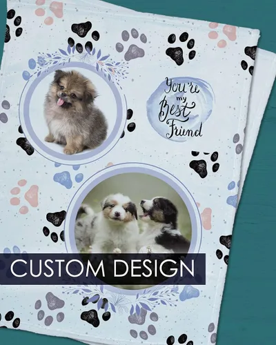 Vista 10 de Manta personalizada – 30x40 pulgadas de forro polar Minky personalizado diseño de texto con foto con logotipo, nombre de regalo, para mujeres