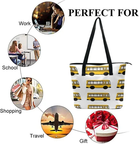 Vista 6 de Bolso de moda con cremallera Bolso de mano de gran capacidad Bolso de hombro Color780