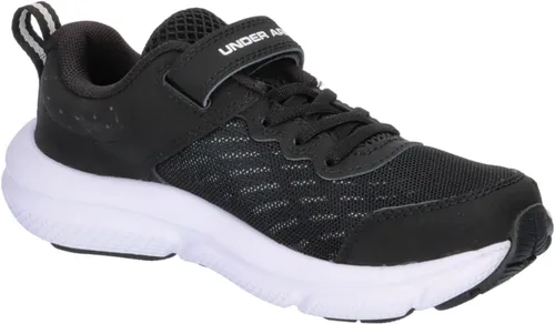 Vista 9 de Under Armour Tenis para correr Assert 10 con cierre alternativo para niños (001) Negro/Blanco/Blanco