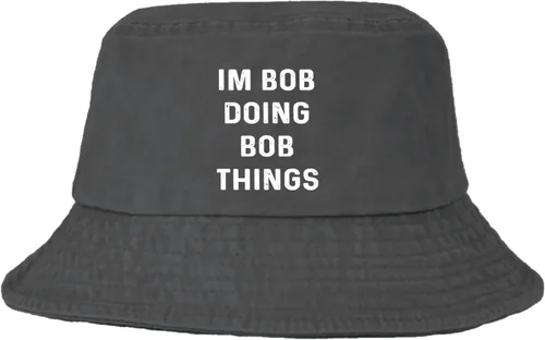 Vista 10 de Im Bob Doing Bob Things - Sombrero de camionero para hombre, sombrero de malla vintage para verano