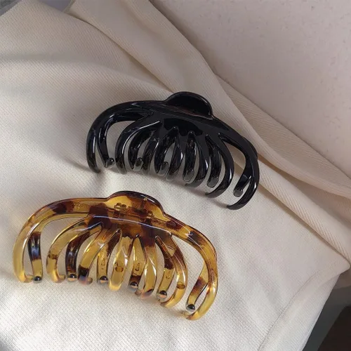 Vista 6 de Mobestech 2 pinzas para el cabello, pinzas decorativas para el cabello, pinzas de mariposa grandes para cabello grueso, pasador francés, pinzas