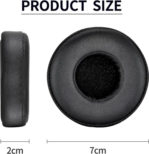 Vista 7 de Almohadillas de repuesto para Sony MDR-ZX100/ZX110/ZX220BT/ZX300/ZX310/ZX330 para JBL Tune 450BT/510BT/500BT /E40BT / UA Sport Wireless (negro)