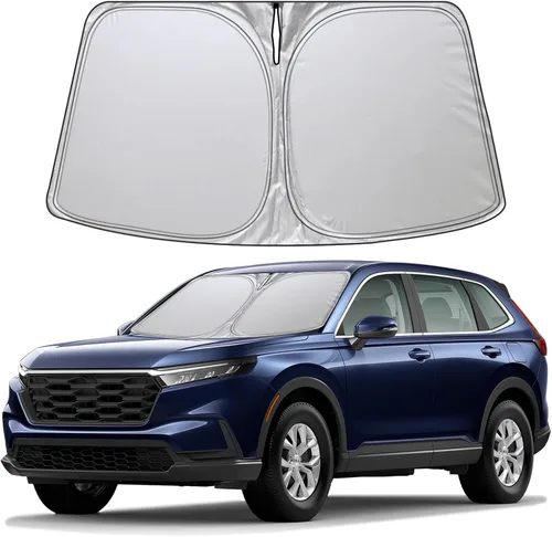 Vista 8 de Parasol plegable WODSTA de cobertura completa para parabrisas compatible con Audi Q5 2018-2025 todos los modelos de 4 capas engrosadas