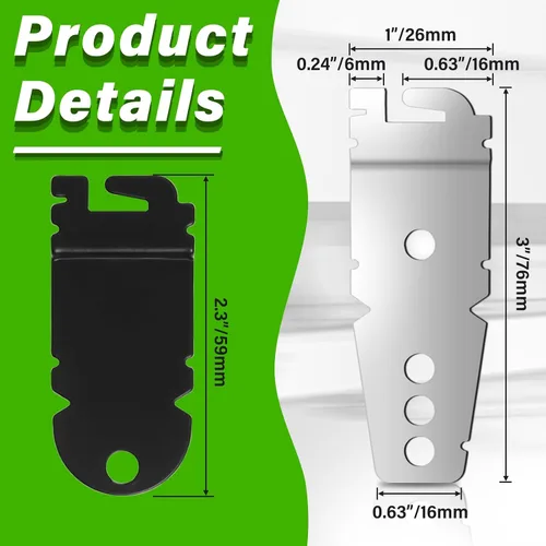 Vista 4 de 8212560 y 8269145 - Clips de montaje para lavavajillas Whirlpool Kenmore KitchenAid con tornillos