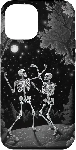 Vista 24 de iPhone 12 mini Estética Ocultista Grunge Gótico Esqueleto Bailando Halloween Case