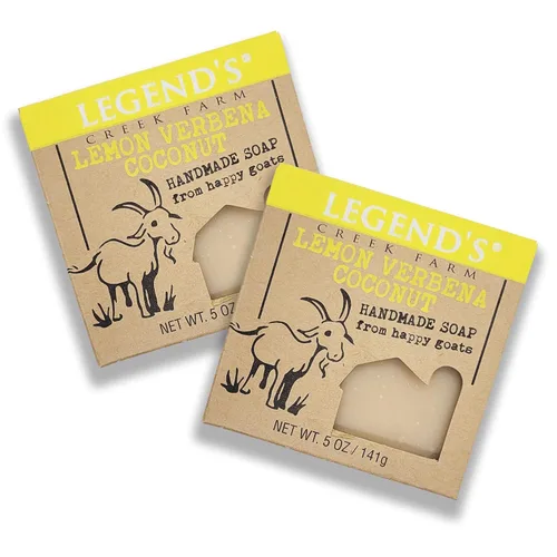Vista 29 de Legend's Creek Farm Goat Milk Soap - Barra de jabón hidratante limpiadora para manos y cuerpo, espuma cremosa de 5 onzas, jabón natural nutritivo
