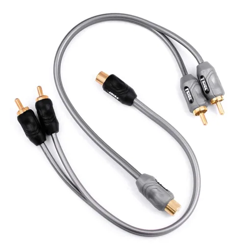 Vista 8 de Conector divisor adaptador RCA Y de 1 pie 1 macho a 2 hembra (paquete de 2) (1 macho a 2 hembra)