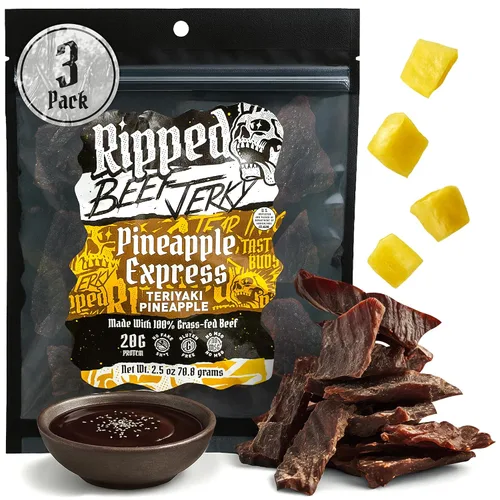 Vista 13 de Carne seca rasgada – 100% carne de res alimentada con hierba, 0.71 onzas de proteína, ingredientes reales, sin gluten, sin MSG, fabricado en Estados