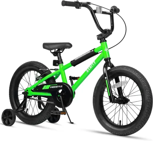 Vista 13 de cubsala Bicicleta para niños de 12, 14, 16, 18 pulgadas, estilo BMX, con ruedas de entrenamiento, freno para niños de 2 a 10 años, varios