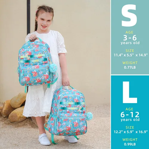 Vista 2 de Mochila para niños para escuela, niñas, niños, jardín de infantes, primaria, mochilas para niños pequeños, preescolar, mochila de viaje linda