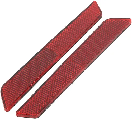 Vista 5 de TCT-MOTORPARTS Cubierta de pestillo de alforja reflectores rojos visibilidad para Harley Touring Road King FLT FLHT FLHTCU FLHRC Street Electra