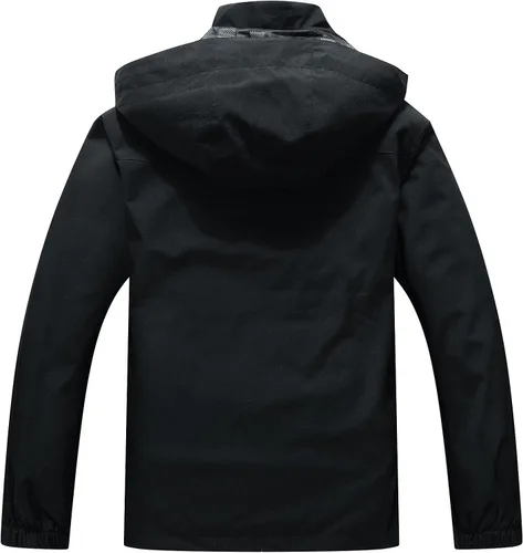 Vista 2 de Chaqueta impermeable y rompevientos para hombre, ligera y transpirable