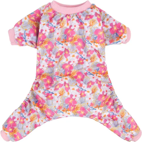 Vista 19 de CuteBone Pijamas de Navidad Suaves y Elásticos para Perros - Pijamas Acogedores para Mascotas Mono Transpirable para Perros Pequeños - Atuendo