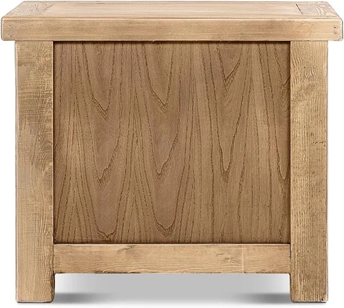 Vista 7 de Jennifer Taylor Home Rowan 28.5" Solid Reclaimed Pine Left Side Table, Natural Brown Reclaimed Pine