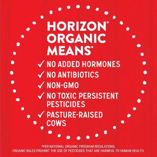Vista 5 de Horizon Organic Cajas de leche bajas en grasa, fresa, 8 onzas, paquete de 6 8g Protein per Serving, 1% Lowfat, USDA Organic, No Refrigeration