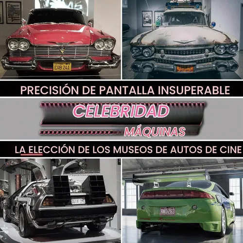 Vista 8 de Armazón para placa Back to the Future / Delorean / OUTATIME de metal