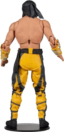 Vista 4 de McFarlane Toys Mortal Kombat Liu Kang (Fighting Abbot) Figura de acción de 7 pulgadas con accesorios