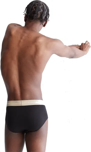 Vista 3 de Calvin Klein - Calzoncillos de algodón para hombre, 3 unidades, color azul