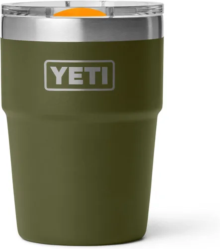 Vista 35 de YETI Rambler - Vaso apilable de 16 onzas, aislado al vacío, de acero inoxidable con tapa MagSlider Apilable