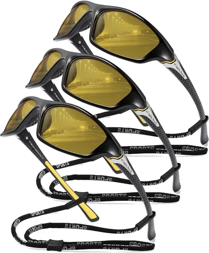 Vista 18 de Gafas de sol polarizadas para hombre, ciclismo, conducir, pesca, 100% protección UV Cycling Driving Fishing