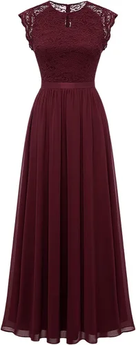 Vista 99 de Dressystar - Vestido de dama de honor, sin mangas, con cuello en V, para fiesta de boda