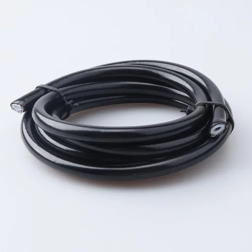 Vista 2 de AC PERFORMANCE -3 AN Manguera de teflón PTFE de acero inoxidable trenzada cubierta de PVC negro para freno, dirección asistida, nitro, combustible e