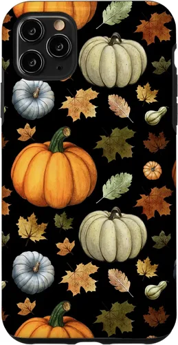 Vista 13 de iPhone 16 Falling Leaves Autumn and Pumpkin Happy Fall Case