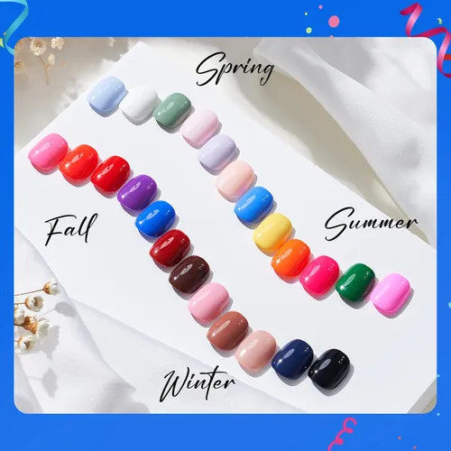 Vista 7 de Hema Tpo Free Gel Nail Polish Set - 24 Colores 18ml Juego de Esmalte de Uñas en Gel para Principiantes con 6 Piezas de Capa Base Mate y Brillante