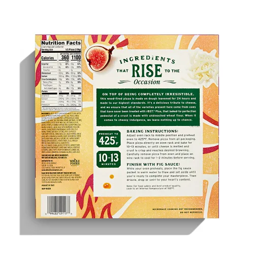 Vista 2 de Whole Foods Market, Pizza Italiana de Tabla de Quesos, Congelada Cocida a Leña, 13.7 Onzas