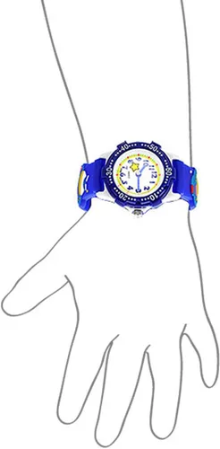 Vista 3 de Bling Jewelry Time Teacher 3D Skater Racer Tennis Soccer Basketball Baseball Sports Wrist Watch for Young Tween Silicone Wristband White Dial