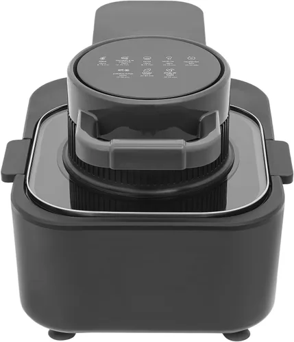 Vista 6 de Freidora de aire digital de 2.38 galones, freidora de aire digital de 1350 W con control de temperatura y temporizador, rango de temperatura