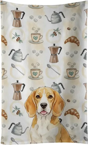 Vista 202 de Caroline's Treasures Afghan Hound - Toalla de cocina para barra de café, terciopelo frontal y lazo de algodón, lavable a máquina Sabueso afgano
