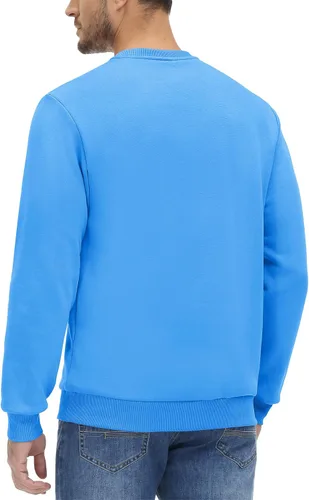 Vista 82 de MAGCOMSEN Sudadera de cuello redondo para hombre de manga larga casual cálida de forro polar