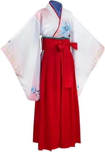 Vista 3 de BoerMee Disfraz de anime Yuriko Nishinotoin Kimono Kakegurui para mujer