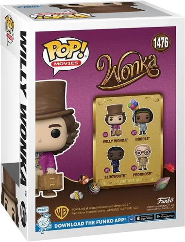 Vista 3 de Funko Pop! Movies: Wonka - Willy Wonka - Figura de vinilo coleccionable - Idea de regalo - Producto oficial - para niños y adultos - Fans