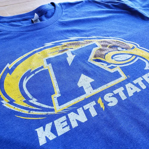 Vista 6 de Camisetas universitarias prémium de mezcla de algodón y poliéster NCAA, Universidad Estatal de Kent