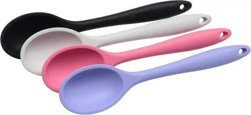 Vista 3 de Chef Craft Cuchara para untar de silicona premium, 11 pulgadas, color negro