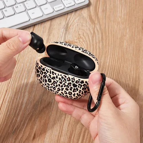 Vista 6 de Funda AIRSPO para Beats Studio Buds/Funda para Beats Studio Buds Plus 2021/2023 de silicona con estampado floral protector para auriculares Beats