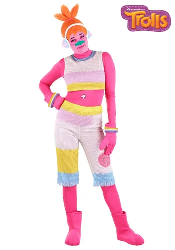 Vista 4 de Disfraz de DJ Suki para Mujer de Trolls Multicolor
