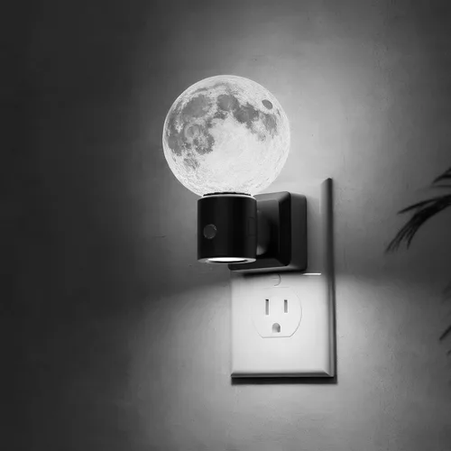 Vista 17 de L LOHAS LED Luces nocturnas que se enchufan a la pared, luz nocturna regulable con sensor de atardecer a amanecer, luz blanca suave/blanco